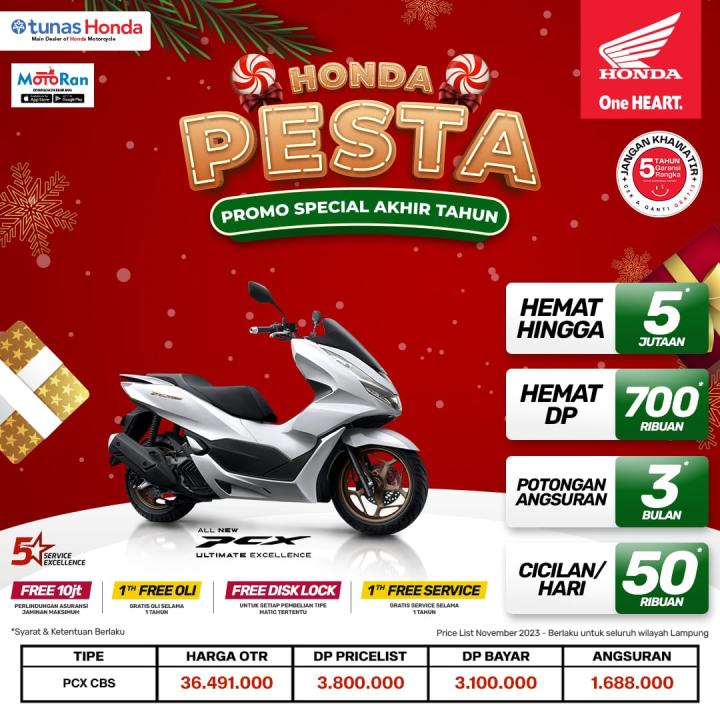 Lagi Lagi Honda Pesta Promo Spesial Akhir Tahun Khusus All New PCX 