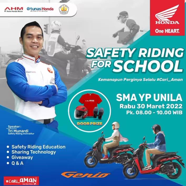 Tunas Honda dan Jaringannya NSS Kedaton Sukses Menggelar Safety Riding Government  