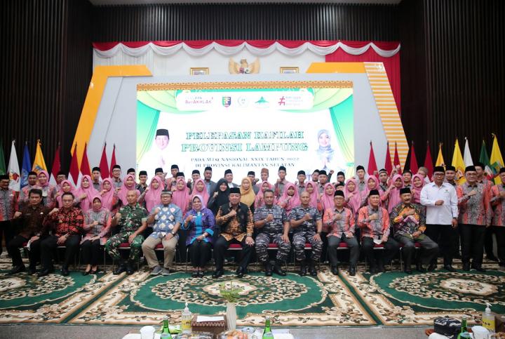 Gubernur Arinal Djunaidi Lepas Kontingen MTQ Nasional Provinsi Lampung 