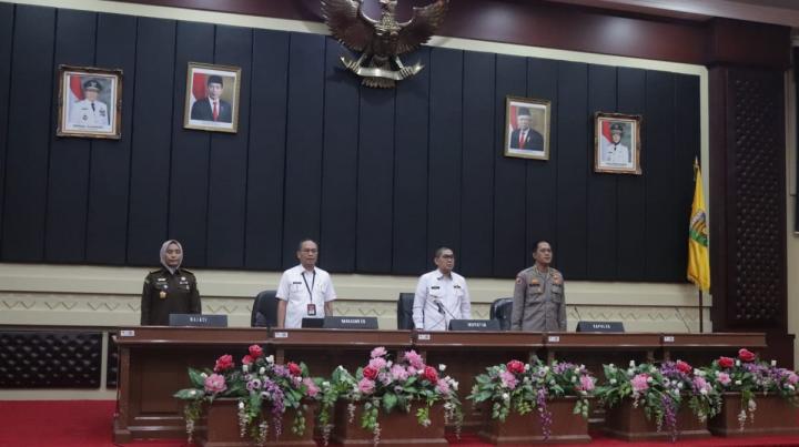 Gubernur Lampung Membuka kegiatan Sosialisasi Nota Kesepahaman (MoU) Aparat Pengawasan Internal Pemerintah (APIP) dan Aparat Penegak Hukum (APH) Pada Pemerintah Provinsi Lampung