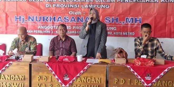 Anggota DPRD Nurhasanah Sosper di Kecamatan Pagelaran