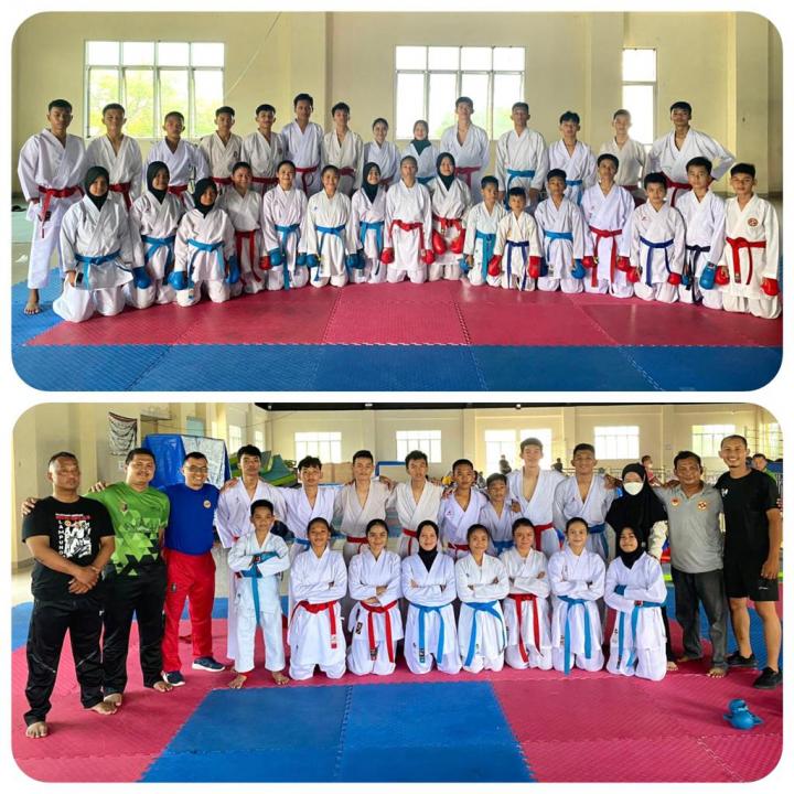 Tony Lepas Kontingen Atlet Karate BKC Lampung Mengikuti Kejurnas Karate di Bandung