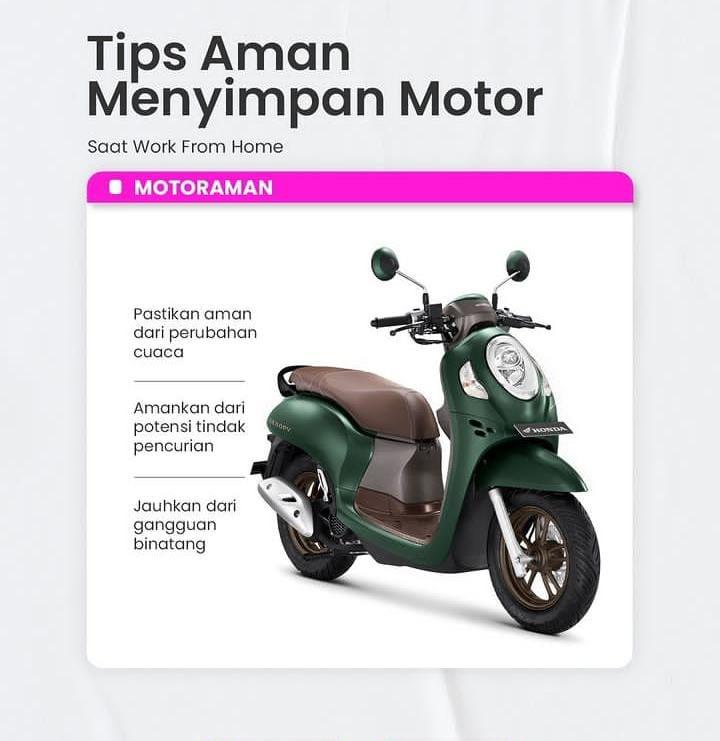 Tips Aman Simpan Sepeda Motor Kesayangan Mudik 