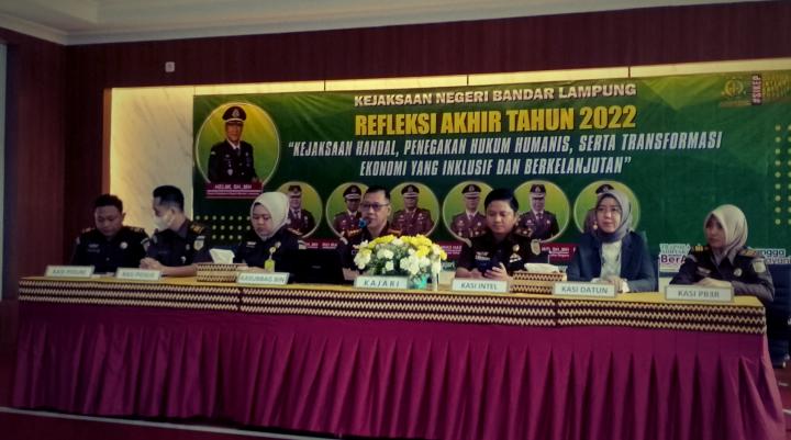 Kejari Bandar Lampung Paparkan Capaian Kinerja pada Refleksi Akhir Tahun 2022