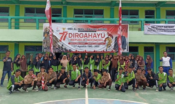 Tim Safety Riding TDM Sambangi SMK Al Iman Tulang Bawang