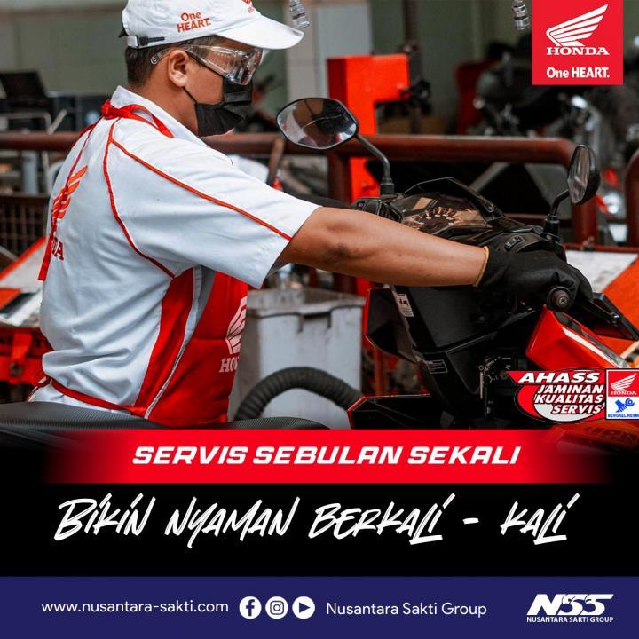 Service Sebulan Sekali Bikin Nyaman Berkali Kali, Service di Ahass NSS Pringsewu 