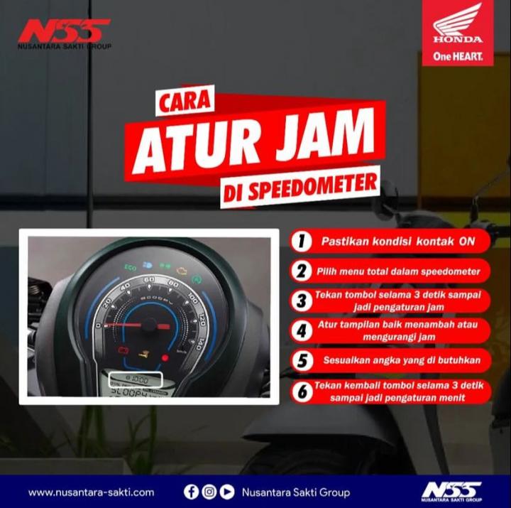 Cara Atur Jam di Spedometer Dari NSS Kedaton 