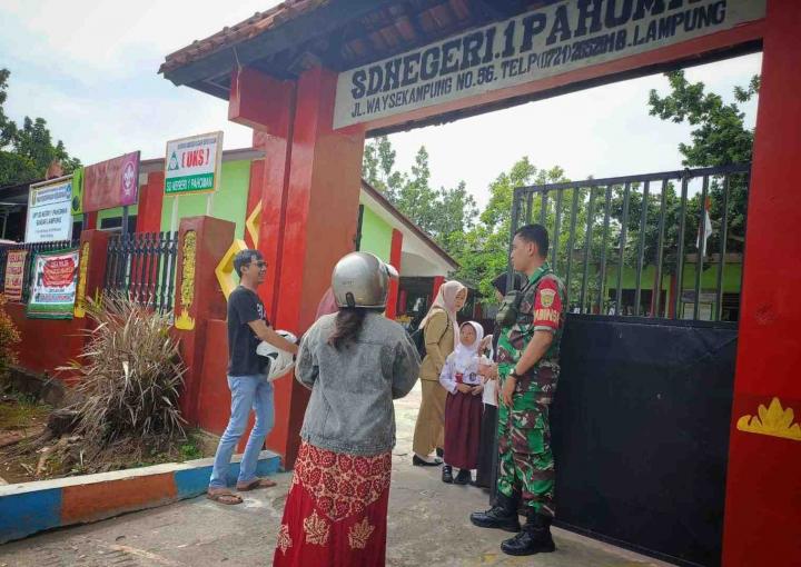 Cegah Tindak Kejahatan, Dandim 0410/KBL Kerahkan Babinsa di Tiap Sekolah