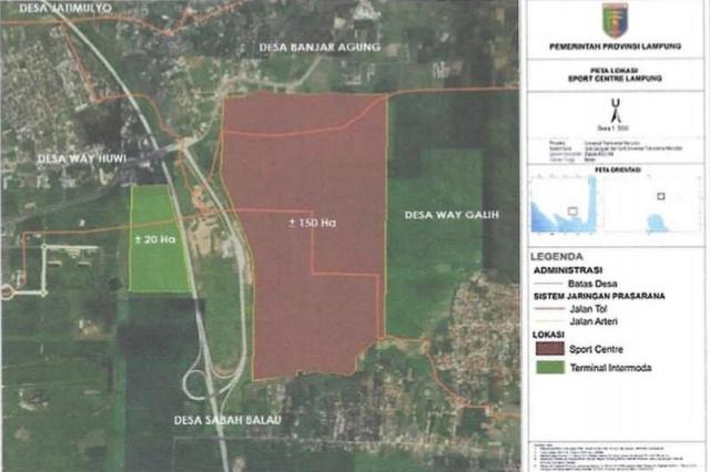 Rencana Pembangunan Sport Center di Desa Way Galih dan Sabah Balau 