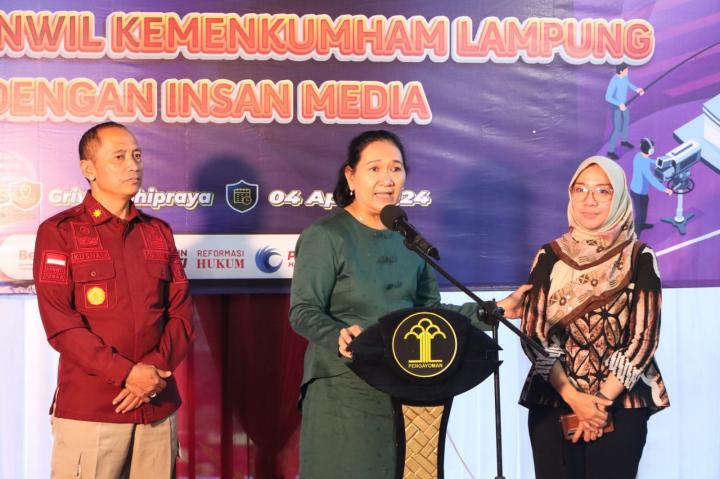 Kepala Kanwil Kemenkumham Lampung  Berharap Untuk Tetap Bekerjasama Baik Dengan Media Untuk Membangun Kemenkumham  