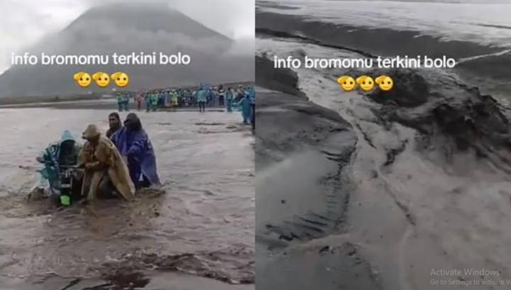 Viral di Media Sosial: Banjir Lautan Pasir Gunung Bromo, Keajaiban Pasca Hujan Deras