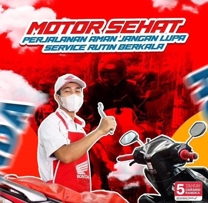 Service Motor Dengan Sipanggil Tunas Honda Kalianda 