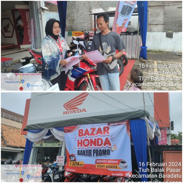 Bazar Honda TDM Waykanan Banjir Promo, DP 1 Jutaan Bisa Bawa Pulang Motor 