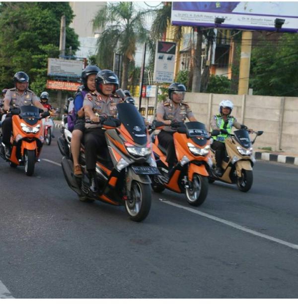 Kapolda Lampung  Minta Bandar  Lampung  Tertib Gunakan Helm 