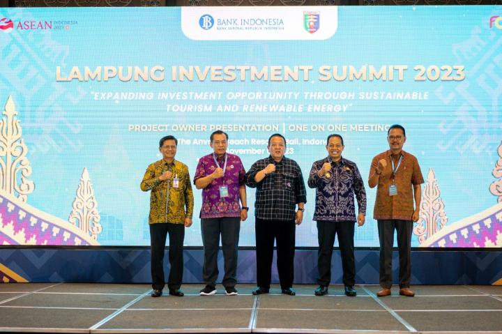 Mendorong Investasi Hijau dan Terbarukan BI Lampung Bersama FOILA Gelar Lampung Investment Summit 2023