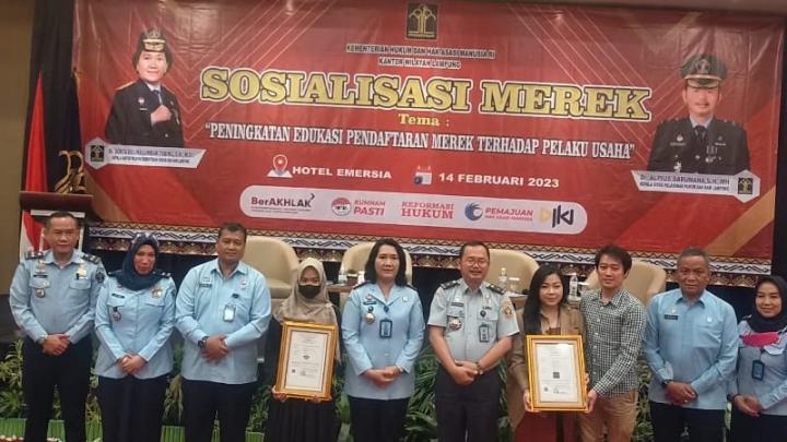 Kemenkumham Lampung Gelar Sosialisasi Merek, Peningkatan Edukasi Pendaftaran Merek Terhadap Pelaku Usaha