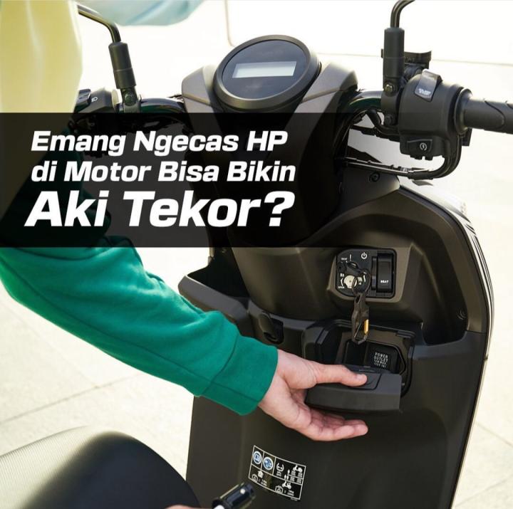 Biar Aki Gak Tekor,Begini Tips Aman Isi Daya HP di Motor Dari Tunas Honda Kalianda 