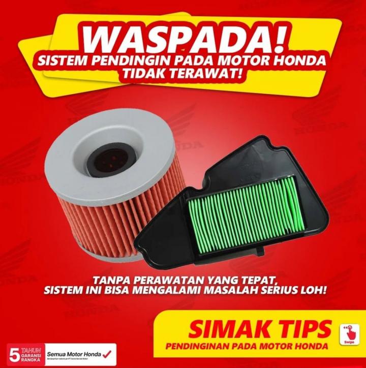 Cara Merawat Sistem Pendingin Sepeda Motor, Agar Tidak Overheating 