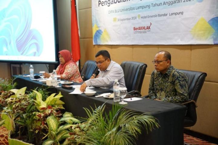 LPPM Unila Presentasikan 139 Judul PkM DIPA BLU 2024