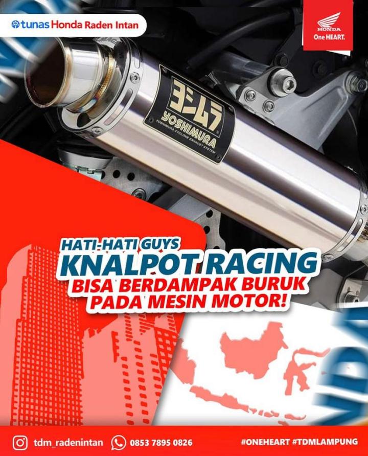 Dampak Knalpot Racing Pada Mesin Motor 