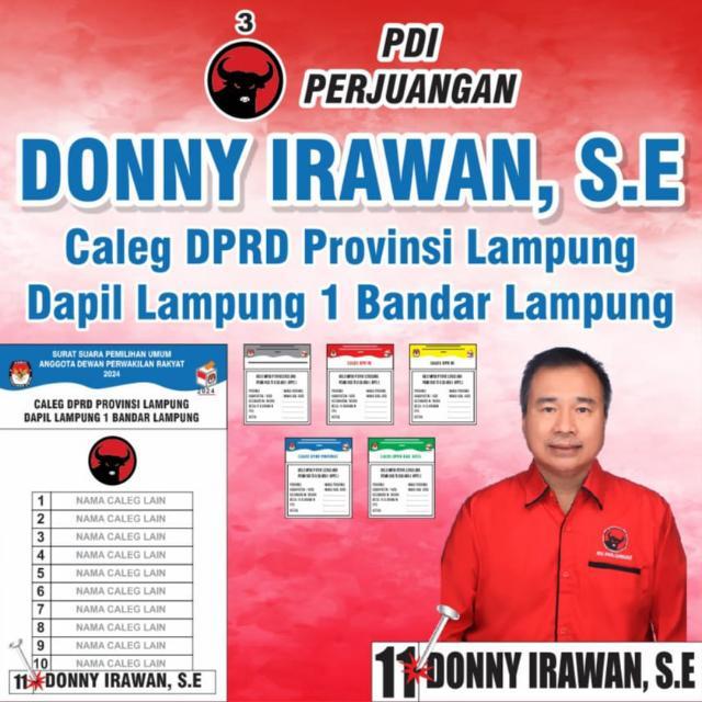 Donny Irawan Caleg DPRD Lampung Komitmen Beri Pendampingan Kepada Masyarakat