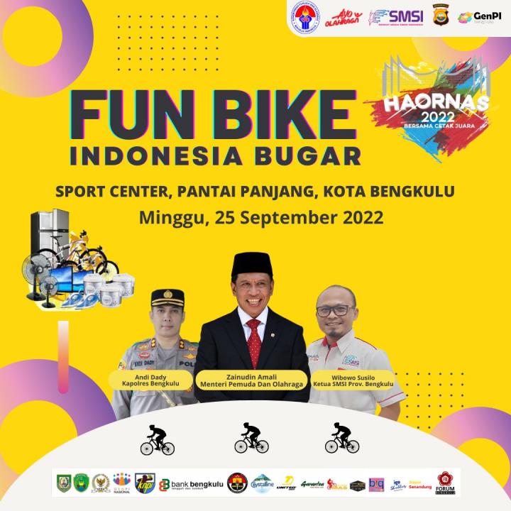 SMSI Bengkulu Gelar Fun Bike Haornas, 1500 Kupon Ludes! 