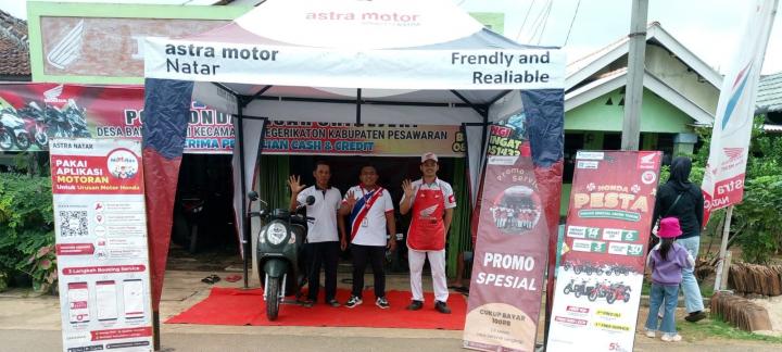 Siaga Banjir, AHASS Astra Motor Natar Gelar Service Visit di Beberapa Titik 