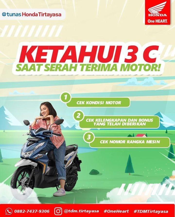 Lakukan 3C Saat Lakukan Serah Terima Motor 