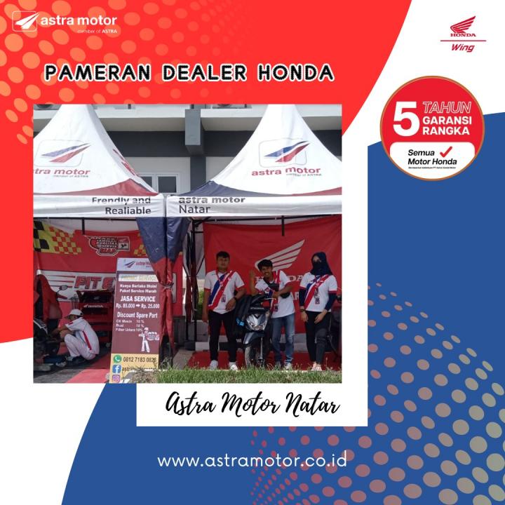 Temukan Ragam Gaya Hidup Bersepeda Motor di Kampus ITERA Booth Honda Astra Motor Natar 