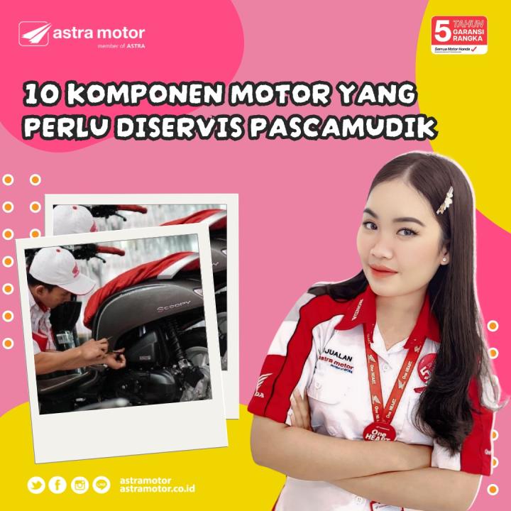 Sudah Tahun Belum, Ini 10 Komponen Motor Yang Perlu di Servis Pasca Mudik 