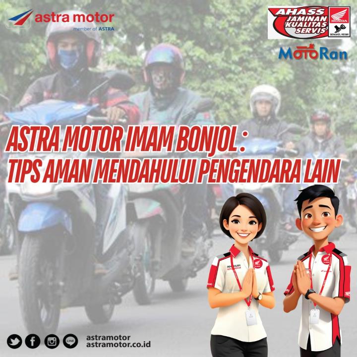 Tips Aman Mendahului Pengendara Lain 