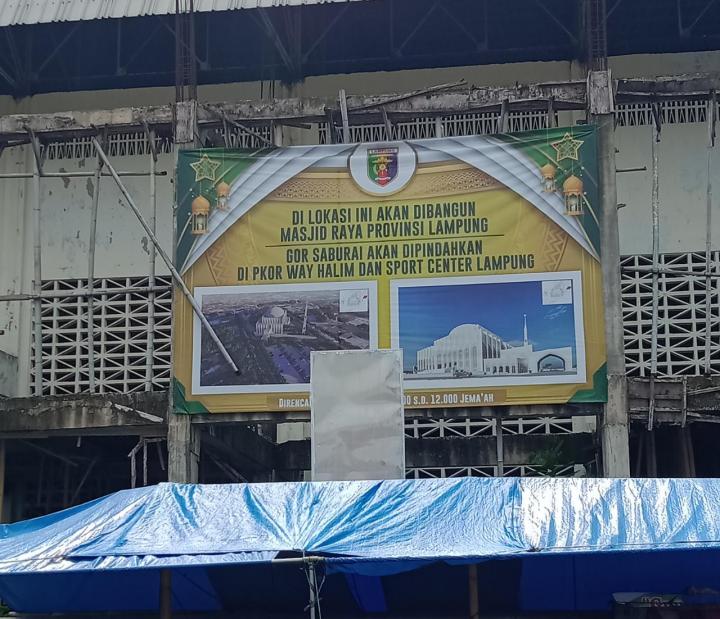 GOR Saburai Bakal Jadi Masjid Raya, Ini Harapan Pedagang Sekitar