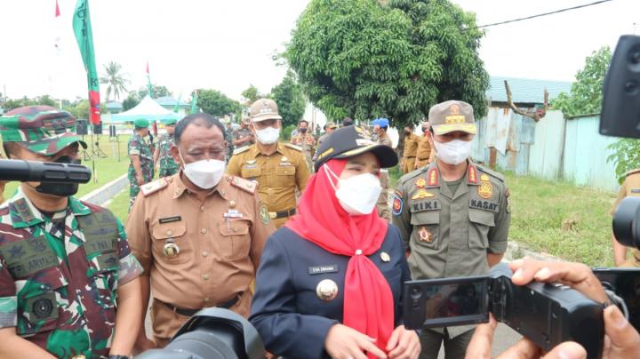 Puluhan Prajurit Kodim 0410/KBL Dikerahkan Melatih 400 Personel Pol PP Kota Bandar Lampung