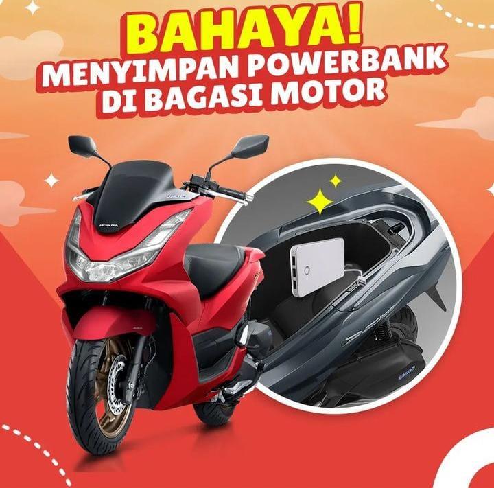 Bolehkah Menyimpan Powerbank di Jok Motor 