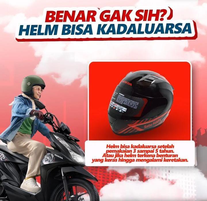 Ternyata Helm Bisa Kadaluarsa, Berapa Lama? 