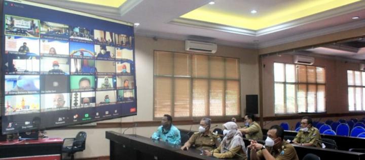 Pemkab Lampung Selatan Ikuti Webinar Penanggulangan Kemiskinan Secara Virtual