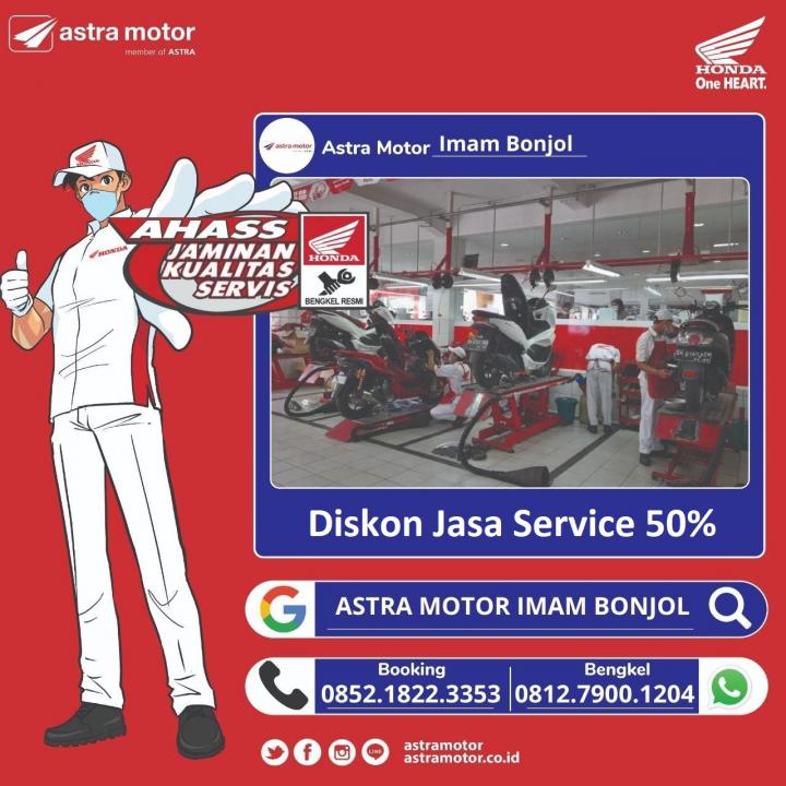 Service di Astra Motor Dapatkan Diskon 50%