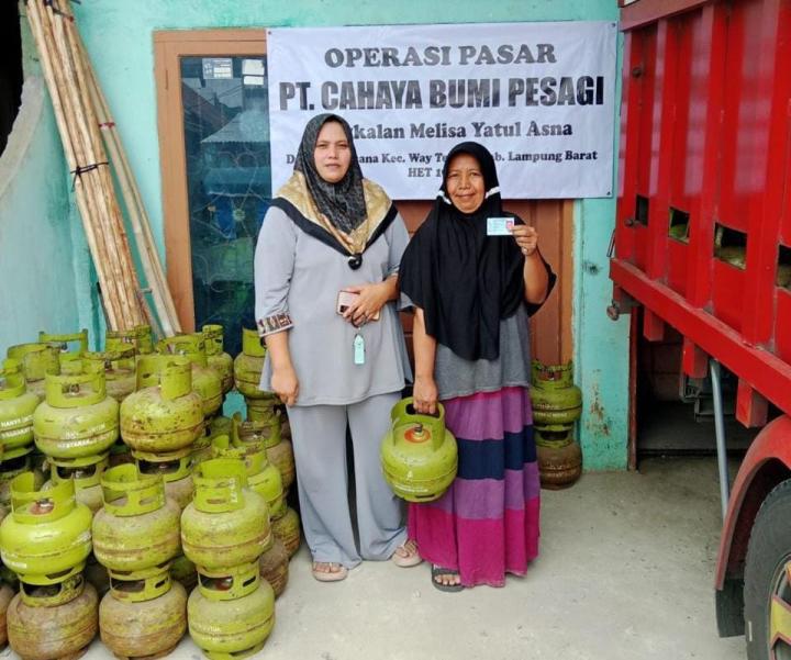 Perkuat Ketersediaan LPG 3 Kg, Di Masyarakat, Operasi Pasar Kembali Digelar di Kabupaten Lampung Barat 