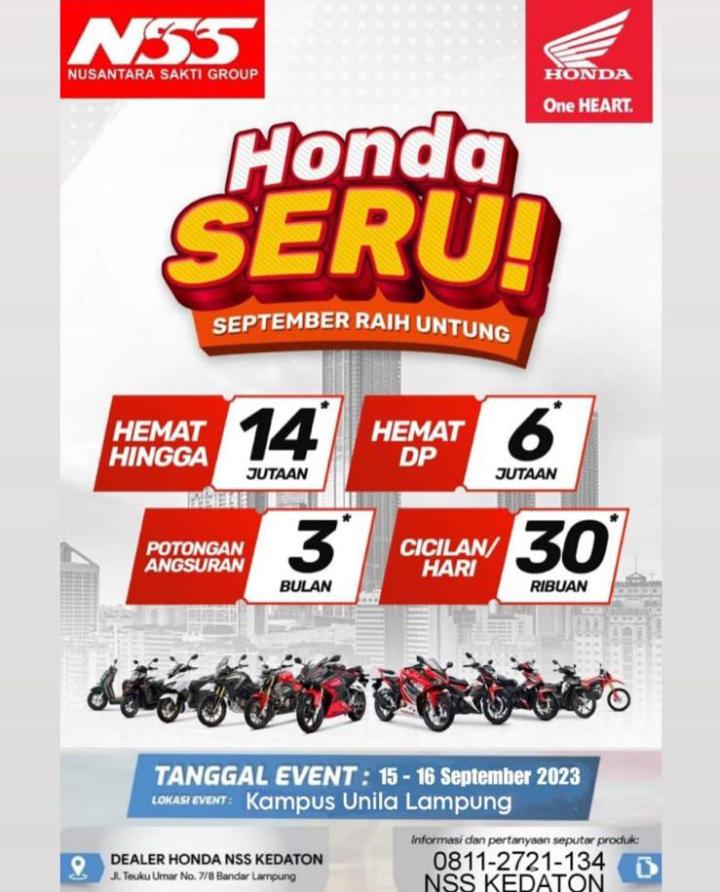 Promo SERU September Raih Untung Dari NSS Kedaton  