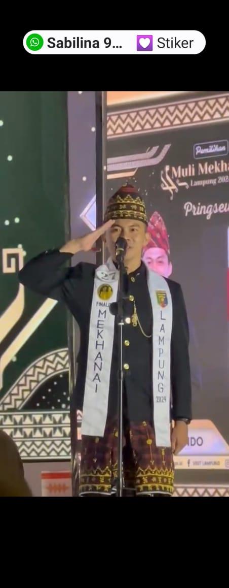 Grand Final Muli Mekhanai 2024, Bripda M Dicky Wakili Kabupaten Lampung Selatan