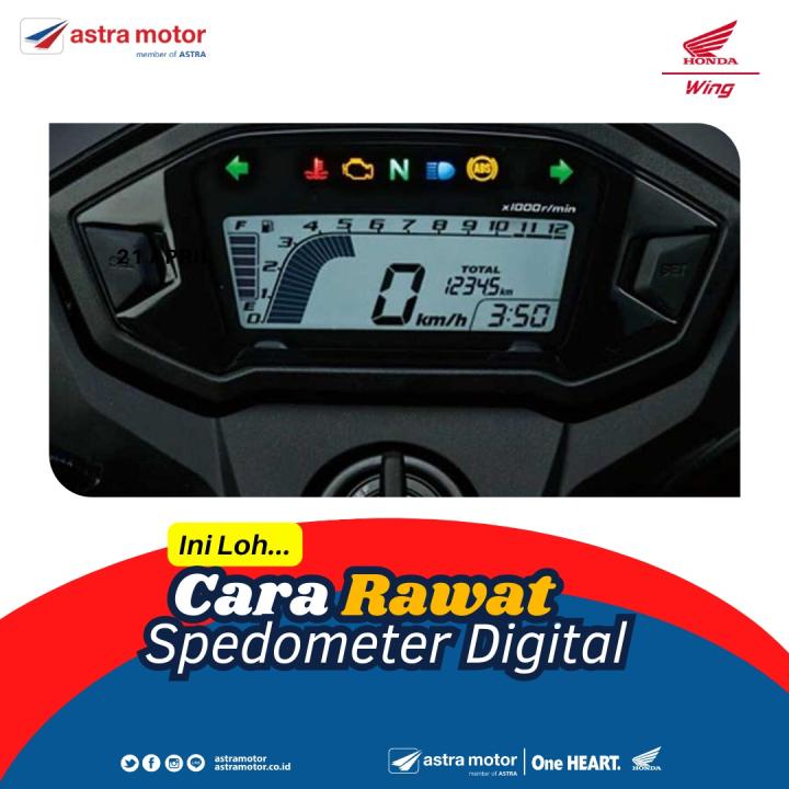 Cara Merawat Speedometer Motor, Terutama Yang Digital 