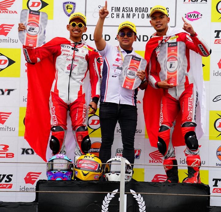 Tunggangi CBR, Astra Honda Borong Podium di ARCC Mandalika 