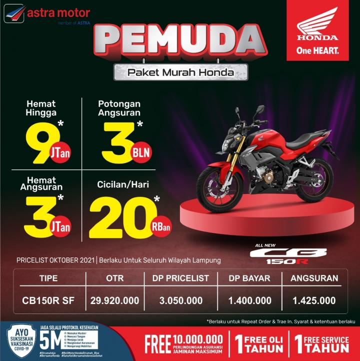 Untung Sampai 1.6 Jutaan Beli All New CB 150R di Astra Motor Imam Bonjol