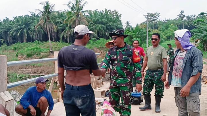 Pengerjaan Sasaran Fisik Program TMMD Ke 120 Kodim 0421/ Lampung Selatan Terus di Kebut 