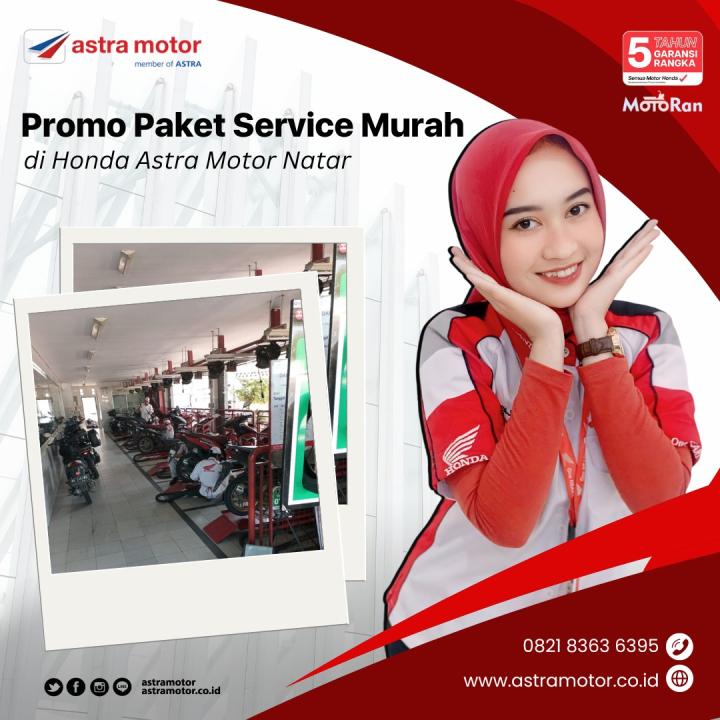 Promo Paket Service Murah di Honda Astra Motor Natar 