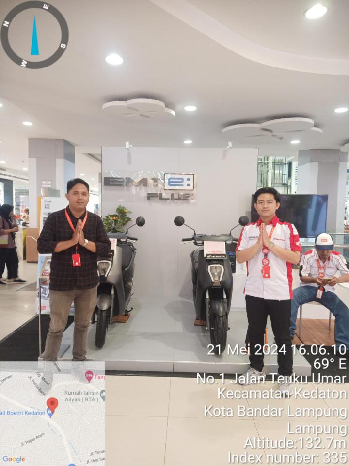 Honda Menggebrak Dunia Otomotif Dengan Pameran Motor Listrik di Mall MBK 