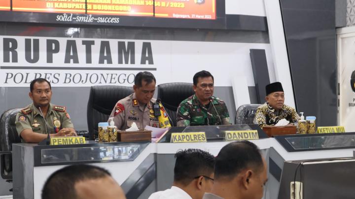 Dandim Bojonegoro hadiri Rakor Pengamanan Ramadhan dan Idul Fitri 1444 Hijriyah