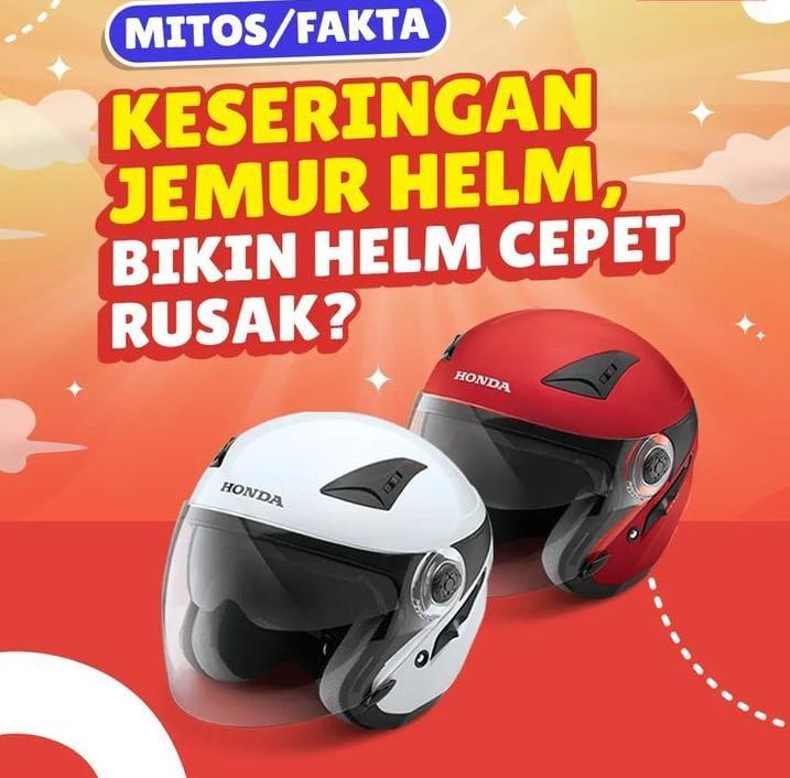 Dear Bro Sis, Jangan Sering Jemur Helm di Bawah Sinar Matahari 