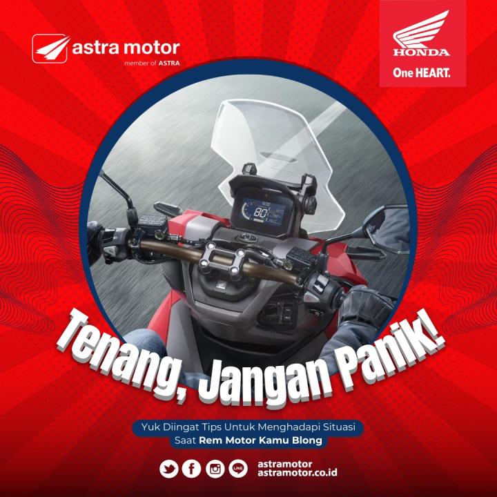 Inilah Tips Cara Yang Bisa Kamu Lakukan Saat Rem Motor Kamu Blong 