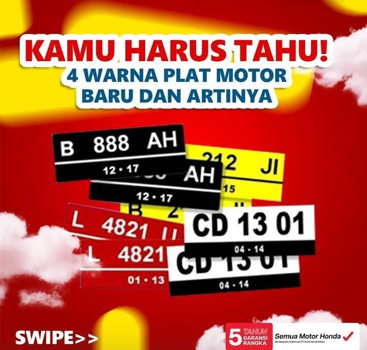 Ada Plat No Kendaraan Warna Hijau, Sudah Tau Fungsi dan Artinya 